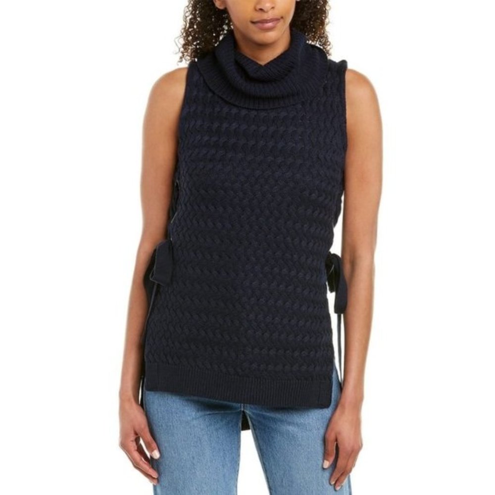 Parker Lace Up Cowl Neck Tunic Top